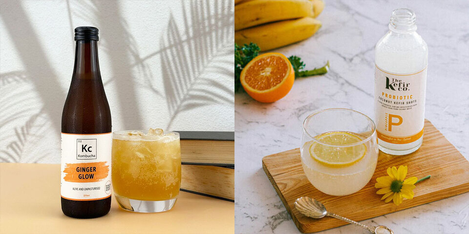 Kc Kombucha and The Kefir Co. kefir